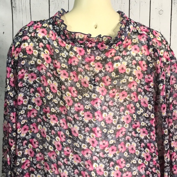 NWT Plus Size EVRI Tiered Chiffon 2 piece dress - Picture 11 of 13